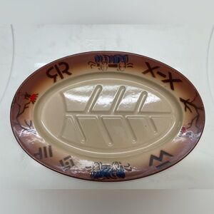 Nasco Enamelware Western Plate Platter